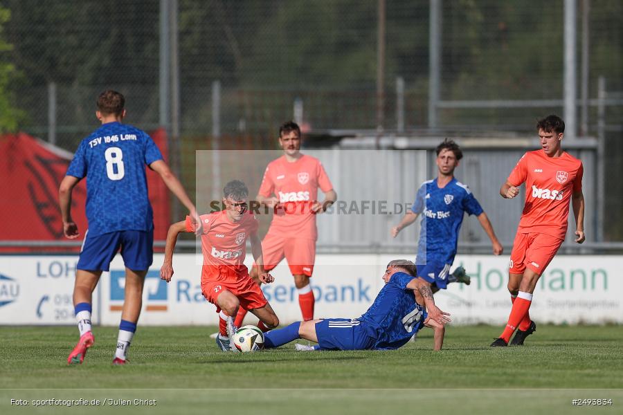 sport, action, TuS 1893 Aschaffenburg-Leider, Toto-Pokal Runde 1, TUS, TSV Lohr, TSV, Sportgelände, Lohr am Main, Fussball, BFV, 18.07.2025 - Bild-ID: 2493834