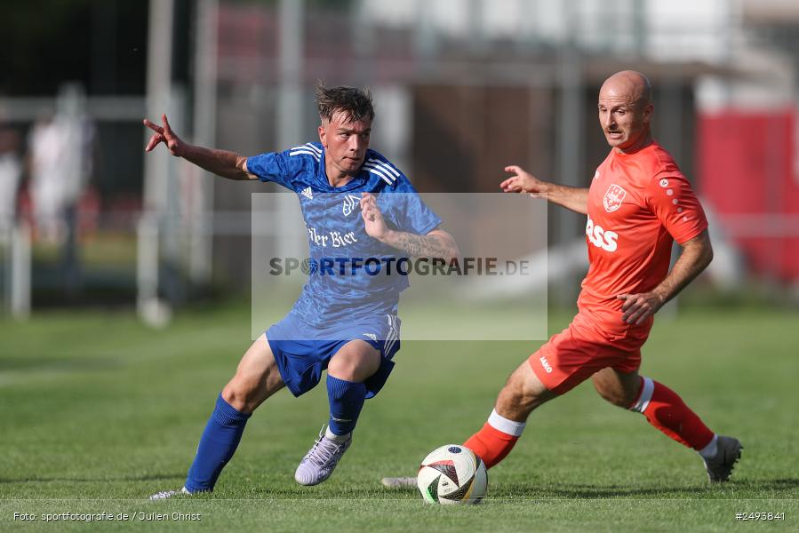 sport, action, TuS 1893 Aschaffenburg-Leider, Toto-Pokal Runde 1, TUS, TSV Lohr, TSV, Sportgelände, Lohr am Main, Fussball, BFV, 18.07.2025 - Bild-ID: 2493841