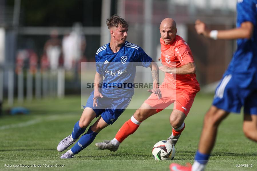 sport, action, TuS 1893 Aschaffenburg-Leider, Toto-Pokal Runde 1, TUS, TSV Lohr, TSV, Sportgelände, Lohr am Main, Fussball, BFV, 18.07.2025 - Bild-ID: 2493842