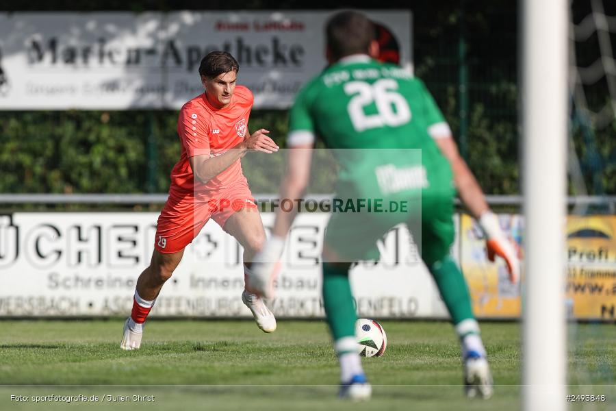 sport, action, TuS 1893 Aschaffenburg-Leider, Toto-Pokal Runde 1, TUS, TSV Lohr, TSV, Sportgelände, Lohr am Main, Fussball, BFV, 18.07.2025 - Bild-ID: 2493848