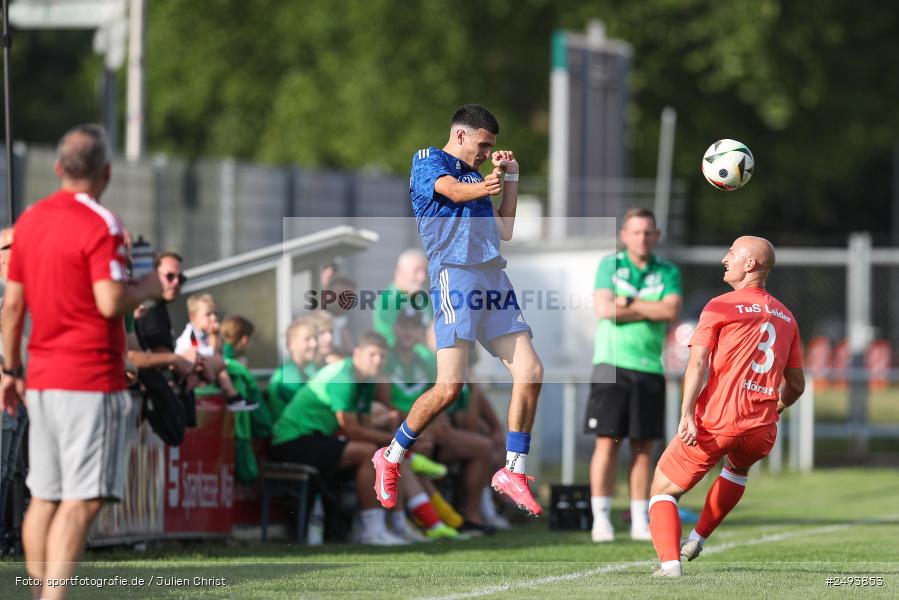 sport, action, TuS 1893 Aschaffenburg-Leider, Toto-Pokal Runde 1, TUS, TSV Lohr, TSV, Sportgelände, Lohr am Main, Fussball, BFV, 18.07.2025 - Bild-ID: 2493853