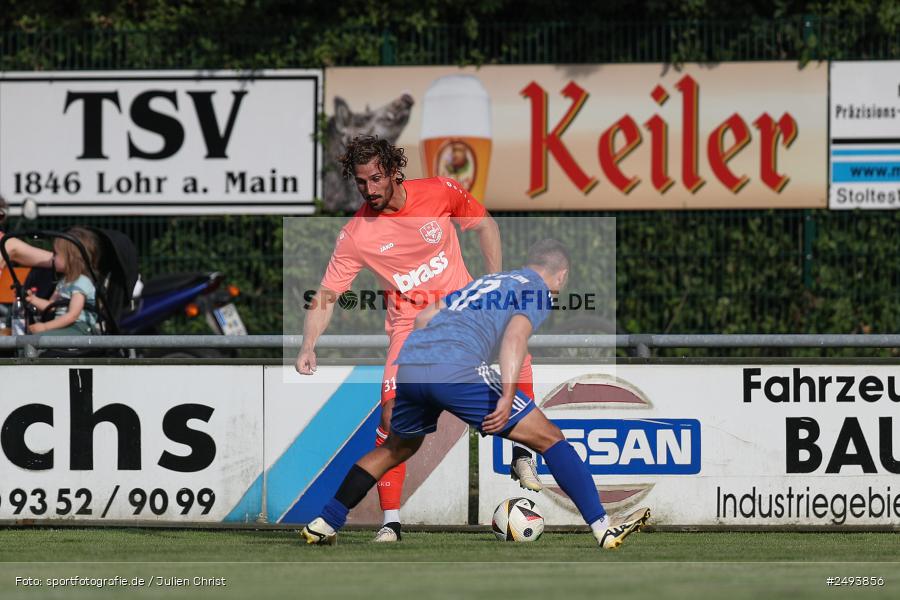 sport, action, TuS 1893 Aschaffenburg-Leider, Toto-Pokal Runde 1, TUS, TSV Lohr, TSV, Sportgelände, Lohr am Main, Fussball, BFV, 18.07.2025 - Bild-ID: 2493856