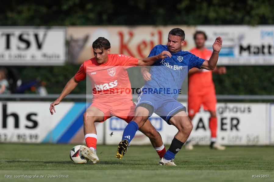 sport, action, TuS 1893 Aschaffenburg-Leider, Toto-Pokal Runde 1, TUS, TSV Lohr, TSV, Sportgelände, Lohr am Main, Fussball, BFV, 18.07.2025 - Bild-ID: 2493857