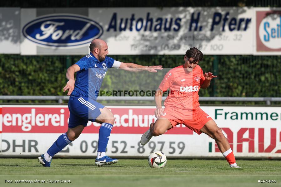sport, action, TuS 1893 Aschaffenburg-Leider, Toto-Pokal Runde 1, TUS, TSV Lohr, TSV, Sportgelände, Lohr am Main, Fussball, BFV, 18.07.2025 - Bild-ID: 2493866