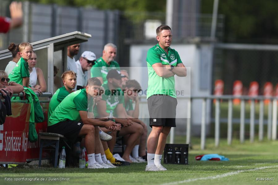 sport, action, TuS 1893 Aschaffenburg-Leider, Toto-Pokal Runde 1, TUS, TSV Lohr, TSV, Sportgelände, Lohr am Main, Fussball, BFV, 18.07.2025 - Bild-ID: 2493867