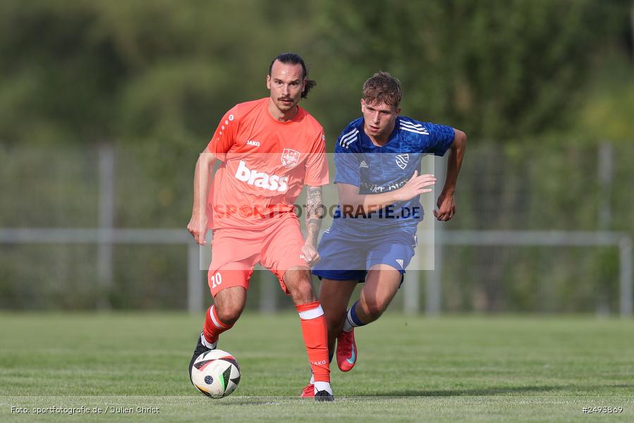 sport, action, TuS 1893 Aschaffenburg-Leider, Toto-Pokal Runde 1, TUS, TSV Lohr, TSV, Sportgelände, Lohr am Main, Fussball, BFV, 18.07.2025 - Bild-ID: 2493869
