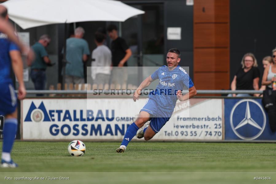 sport, action, TuS 1893 Aschaffenburg-Leider, Toto-Pokal Runde 1, TUS, TSV Lohr, TSV, Sportgelände, Lohr am Main, Fussball, BFV, 18.07.2025 - Bild-ID: 2493874
