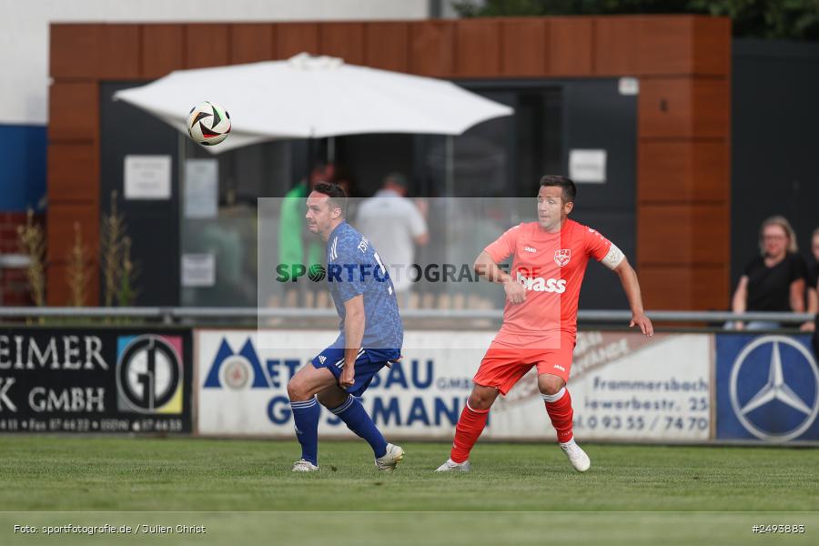 sport, action, TuS 1893 Aschaffenburg-Leider, Toto-Pokal Runde 1, TUS, TSV Lohr, TSV, Sportgelände, Lohr am Main, Fussball, BFV, 18.07.2025 - Bild-ID: 2493883