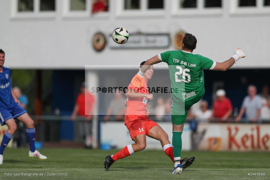 sport, action, TuS 1893 Aschaffenburg-Leider, Toto-Pokal Runde 1, TUS, TSV Lohr, TSV, Sportgelände, Lohr am Main, Fussball, BFV, 18.07.2025 - Bild-ID: 2493888
