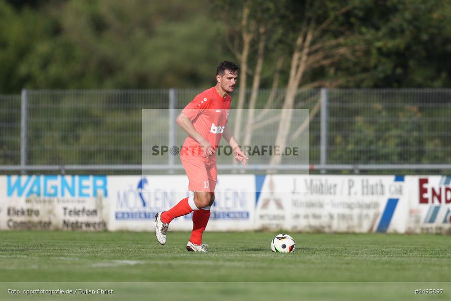 sport, action, TuS 1893 Aschaffenburg-Leider, Toto-Pokal Runde 1, TUS, TSV Lohr, TSV, Sportgelände, Lohr am Main, Fussball, BFV, 18.07.2025 - Bild-ID: 2493897