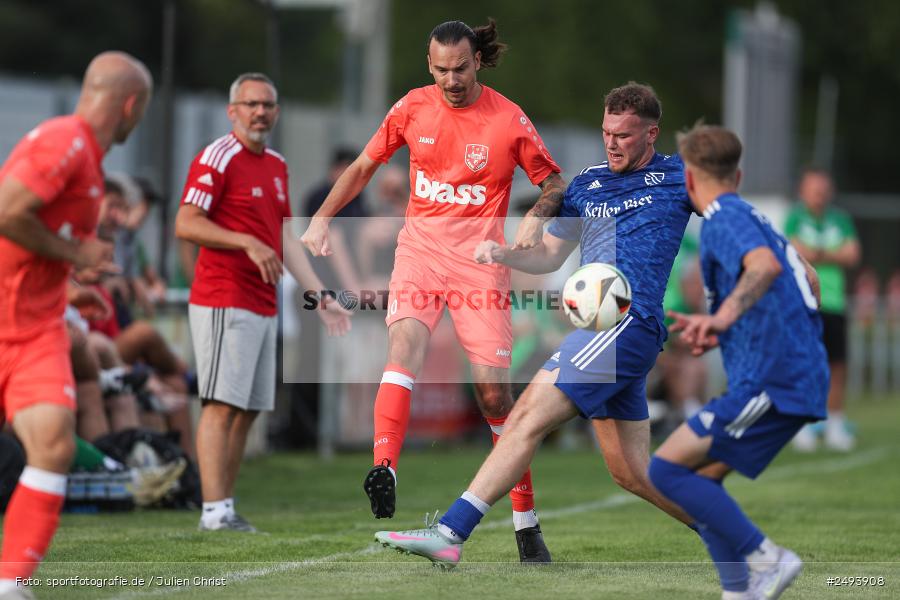 sport, action, TuS 1893 Aschaffenburg-Leider, Toto-Pokal Runde 1, TUS, TSV Lohr, TSV, Sportgelände, Lohr am Main, Fussball, BFV, 18.07.2025 - Bild-ID: 2493908