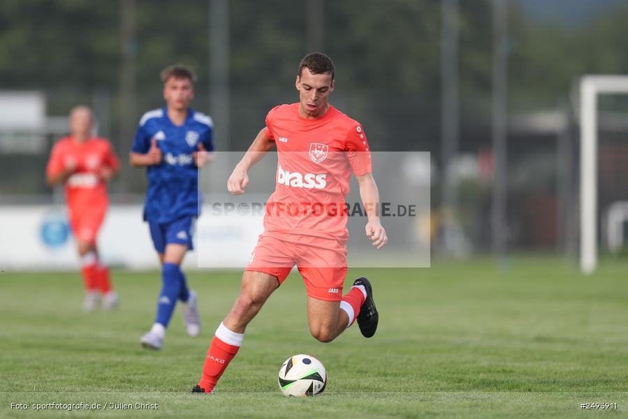 sport, action, TuS 1893 Aschaffenburg-Leider, Toto-Pokal Runde 1, TUS, TSV Lohr, TSV, Sportgelände, Lohr am Main, Fussball, BFV, 18.07.2025 - Bild-ID: 2493911