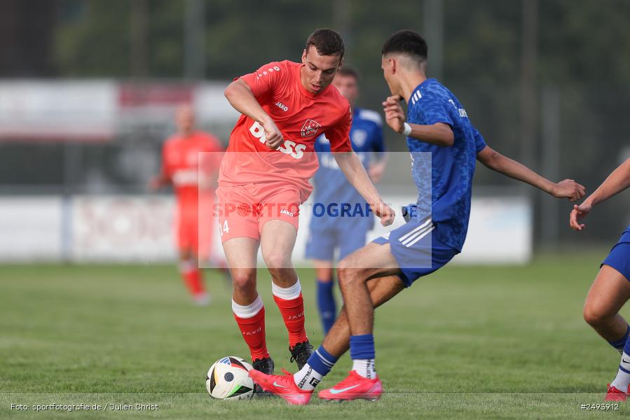 sport, action, TuS 1893 Aschaffenburg-Leider, Toto-Pokal Runde 1, TUS, TSV Lohr, TSV, Sportgelände, Lohr am Main, Fussball, BFV, 18.07.2025 - Bild-ID: 2493912