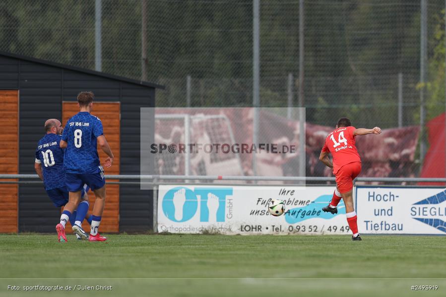 sport, action, TuS 1893 Aschaffenburg-Leider, Toto-Pokal Runde 1, TUS, TSV Lohr, TSV, Sportgelände, Lohr am Main, Fussball, BFV, 18.07.2025 - Bild-ID: 2493919