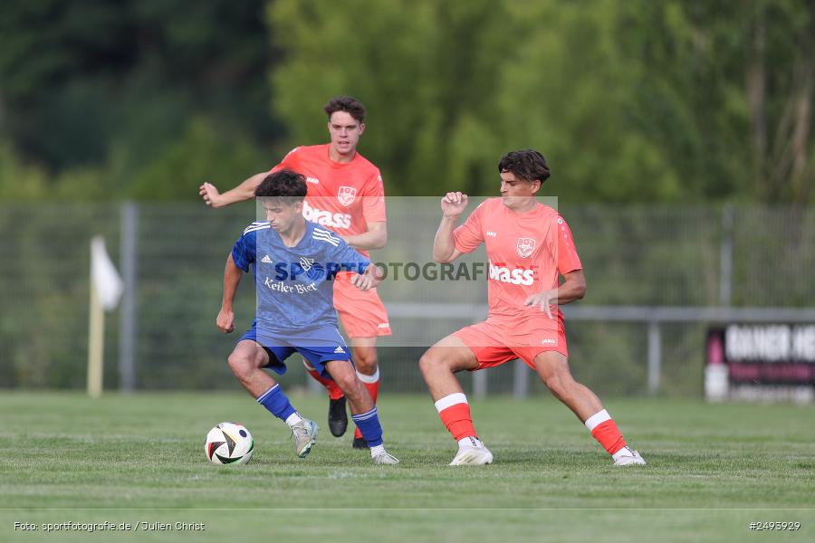 sport, action, TuS 1893 Aschaffenburg-Leider, Toto-Pokal Runde 1, TUS, TSV Lohr, TSV, Sportgelände, Lohr am Main, Fussball, BFV, 18.07.2025 - Bild-ID: 2493929