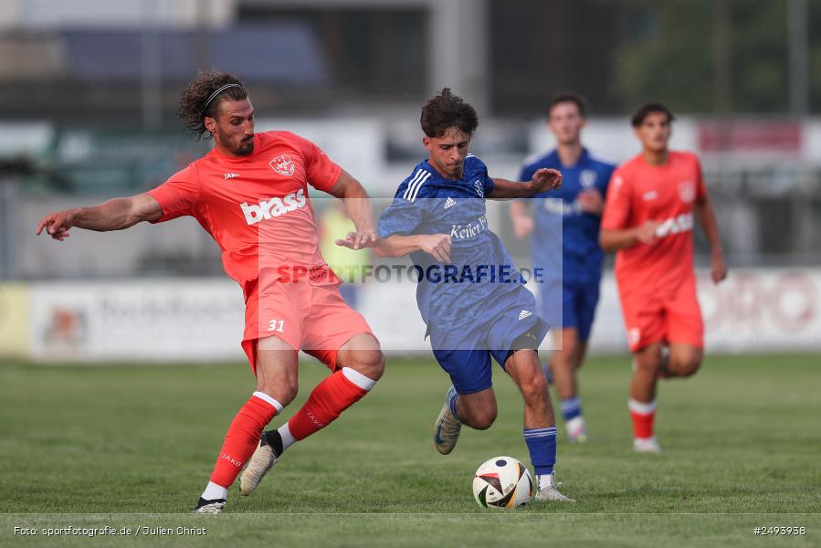 sport, action, TuS 1893 Aschaffenburg-Leider, Toto-Pokal Runde 1, TUS, TSV Lohr, TSV, Sportgelände, Lohr am Main, Fussball, BFV, 18.07.2025 - Bild-ID: 2493938