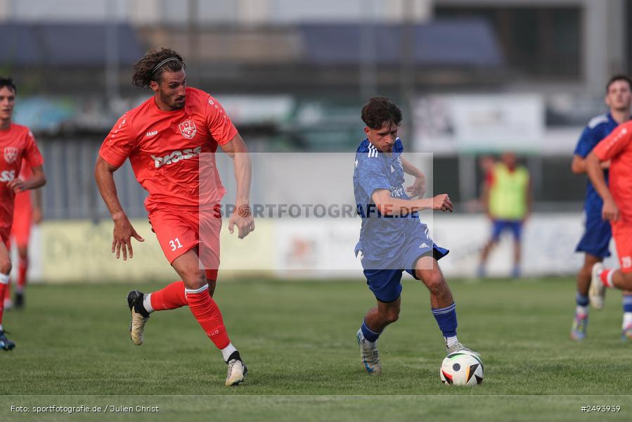 sport, action, TuS 1893 Aschaffenburg-Leider, Toto-Pokal Runde 1, TUS, TSV Lohr, TSV, Sportgelände, Lohr am Main, Fussball, BFV, 18.07.2025 - Bild-ID: 2493939