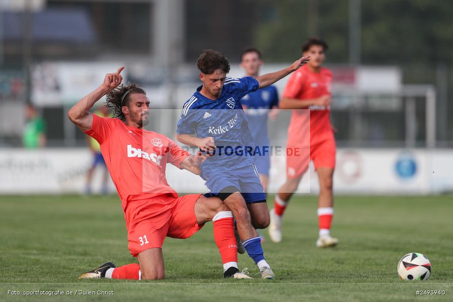 sport, action, TuS 1893 Aschaffenburg-Leider, Toto-Pokal Runde 1, TUS, TSV Lohr, TSV, Sportgelände, Lohr am Main, Fussball, BFV, 18.07.2025 - Bild-ID: 2493940