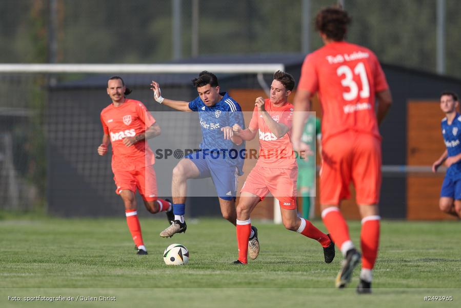 sport, action, TuS 1893 Aschaffenburg-Leider, Toto-Pokal Runde 1, TUS, TSV Lohr, TSV, Sportgelände, Lohr am Main, Fussball, BFV, 18.07.2025 - Bild-ID: 2493965