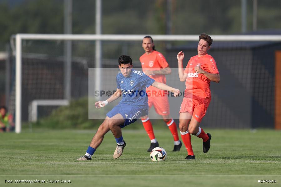 sport, action, TuS 1893 Aschaffenburg-Leider, Toto-Pokal Runde 1, TUS, TSV Lohr, TSV, Sportgelände, Lohr am Main, Fussball, BFV, 18.07.2025 - Bild-ID: 2493968