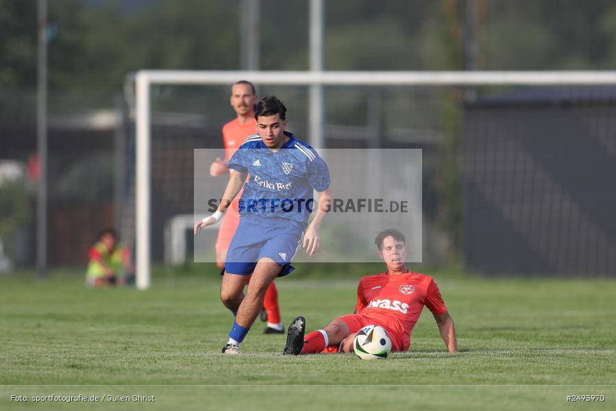 sport, action, TuS 1893 Aschaffenburg-Leider, Toto-Pokal Runde 1, TUS, TSV Lohr, TSV, Sportgelände, Lohr am Main, Fussball, BFV, 18.07.2025 - Bild-ID: 2493970