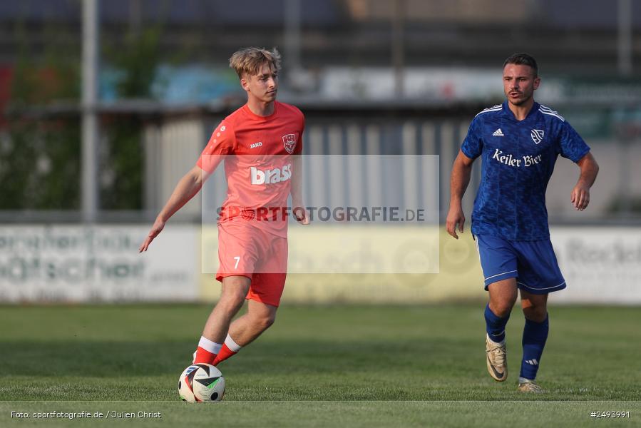 sport, action, TuS 1893 Aschaffenburg-Leider, Toto-Pokal Runde 1, TUS, TSV Lohr, TSV, Sportgelände, Lohr am Main, Fussball, BFV, 18.07.2025 - Bild-ID: 2493991