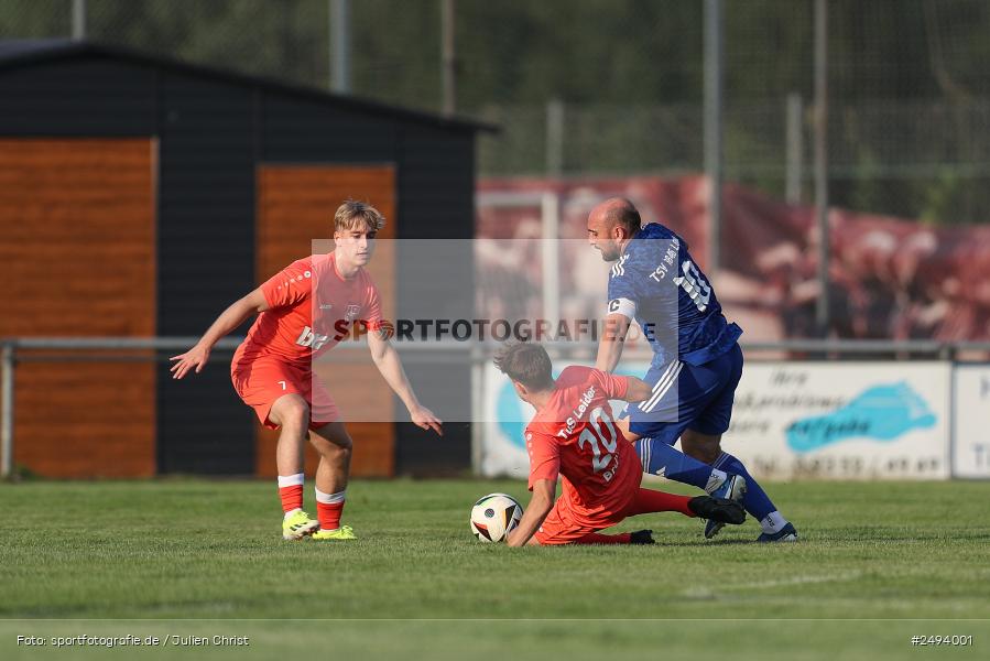 sport, action, TuS 1893 Aschaffenburg-Leider, Toto-Pokal Runde 1, TUS, TSV Lohr, TSV, Sportgelände, Lohr am Main, Fussball, BFV, 18.07.2025 - Bild-ID: 2494001