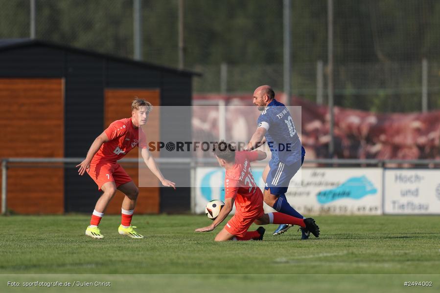 sport, action, TuS 1893 Aschaffenburg-Leider, Toto-Pokal Runde 1, TUS, TSV Lohr, TSV, Sportgelände, Lohr am Main, Fussball, BFV, 18.07.2025 - Bild-ID: 2494002