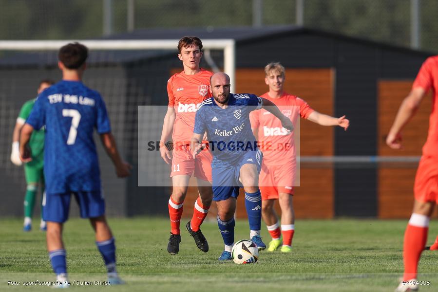 sport, action, TuS 1893 Aschaffenburg-Leider, Toto-Pokal Runde 1, TUS, TSV Lohr, TSV, Sportgelände, Lohr am Main, Fussball, BFV, 18.07.2025 - Bild-ID: 2494008