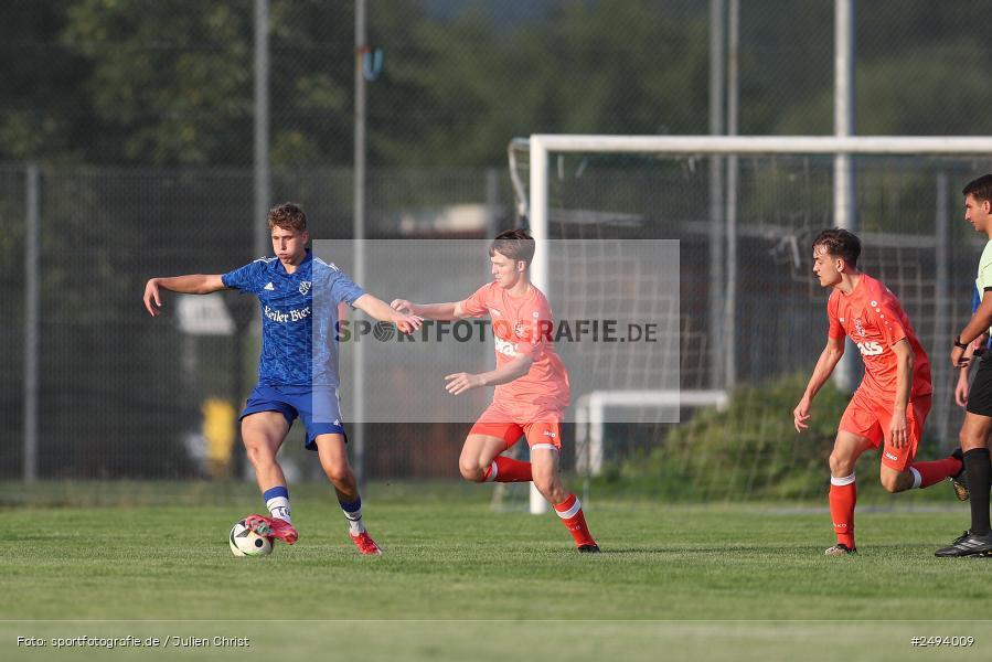 sport, action, TuS 1893 Aschaffenburg-Leider, Toto-Pokal Runde 1, TUS, TSV Lohr, TSV, Sportgelände, Lohr am Main, Fussball, BFV, 18.07.2025 - Bild-ID: 2494009