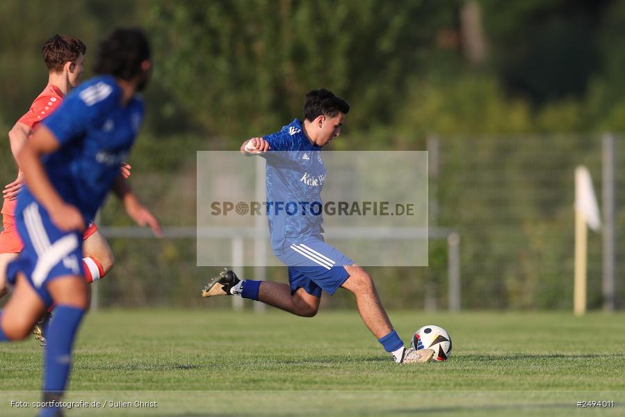 sport, action, TuS 1893 Aschaffenburg-Leider, Toto-Pokal Runde 1, TUS, TSV Lohr, TSV, Sportgelände, Lohr am Main, Fussball, BFV, 18.07.2025 - Bild-ID: 2494011