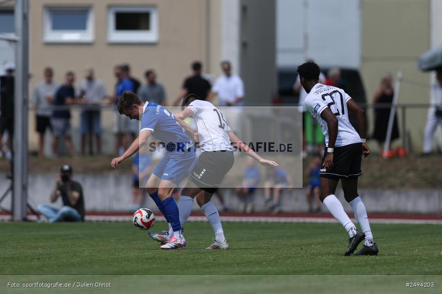 sport, action, Toto-Pokal Runde 1, Sportgelände, Fussball, FCS, FC06, Bad Kissingen, BFV, 19.07.2025, 1. FC Schweinfurt 1905, 1. FC 06 Bad Kissingen - Bild-ID: 2494203