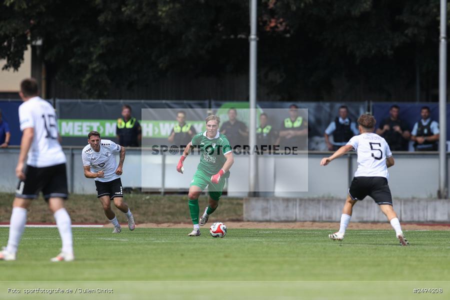 sport, action, Toto-Pokal Runde 1, Sportgelände, Fussball, FCS, FC06, Bad Kissingen, BFV, 19.07.2025, 1. FC Schweinfurt 1905, 1. FC 06 Bad Kissingen - Bild-ID: 2494208