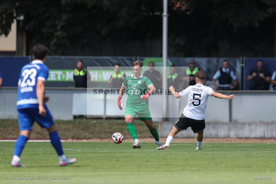 sport, action, Toto-Pokal Runde 1, Sportgelände, Fussball, FCS, FC06, Bad Kissingen, BFV, 19.07.2025, 1. FC Schweinfurt 1905, 1. FC 06 Bad Kissingen - Bild-ID: 2494210