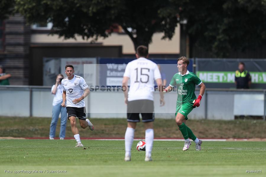 sport, action, Toto-Pokal Runde 1, Sportgelände, Fussball, FCS, FC06, Bad Kissingen, BFV, 19.07.2025, 1. FC Schweinfurt 1905, 1. FC 06 Bad Kissingen - Bild-ID: 2494211