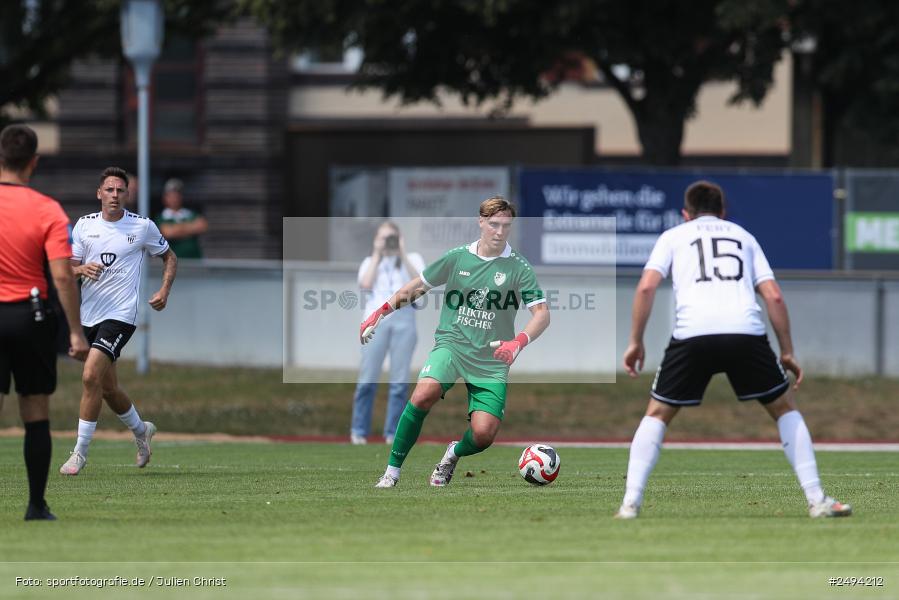 sport, action, Toto-Pokal Runde 1, Sportgelände, Fussball, FCS, FC06, Bad Kissingen, BFV, 19.07.2025, 1. FC Schweinfurt 1905, 1. FC 06 Bad Kissingen - Bild-ID: 2494212