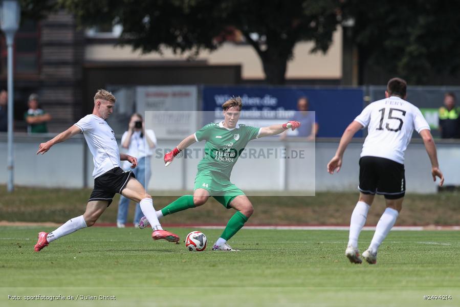 sport, action, Toto-Pokal Runde 1, Sportgelände, Fussball, FCS, FC06, Bad Kissingen, BFV, 19.07.2025, 1. FC Schweinfurt 1905, 1. FC 06 Bad Kissingen - Bild-ID: 2494214