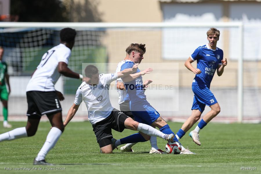 sport, action, Toto-Pokal Runde 1, Sportgelände, Fussball, FCS, FC06, Bad Kissingen, BFV, 19.07.2025, 1. FC Schweinfurt 1905, 1. FC 06 Bad Kissingen - Bild-ID: 2494231