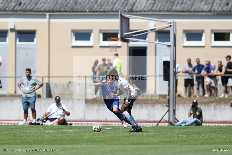 sport, action, Toto-Pokal Runde 1, Sportgelände, Fussball, FCS, FC06, Bad Kissingen, BFV, 19.07.2025, 1. FC Schweinfurt 1905, 1. FC 06 Bad Kissingen - Bild-ID: 2494245