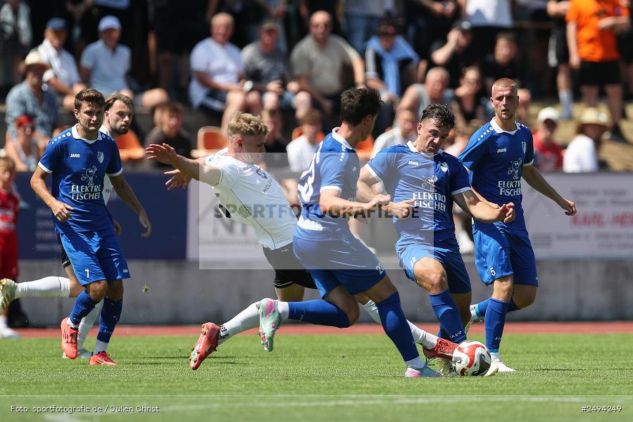 sport, action, Toto-Pokal Runde 1, Sportgelände, Fussball, FCS, FC06, Bad Kissingen, BFV, 19.07.2025, 1. FC Schweinfurt 1905, 1. FC 06 Bad Kissingen - Bild-ID: 2494249