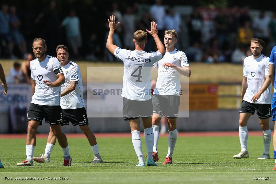 sport, action, Toto-Pokal Runde 1, Sportgelände, Fussball, FCS, FC06, Bad Kissingen, BFV, 19.07.2025, 1. FC Schweinfurt 1905, 1. FC 06 Bad Kissingen - Bild-ID: 2494254