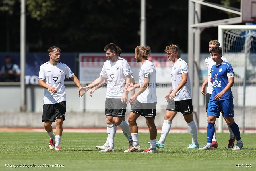 sport, action, Toto-Pokal Runde 1, Sportgelände, Fussball, FCS, FC06, Bad Kissingen, BFV, 19.07.2025, 1. FC Schweinfurt 1905, 1. FC 06 Bad Kissingen - Bild-ID: 2494265