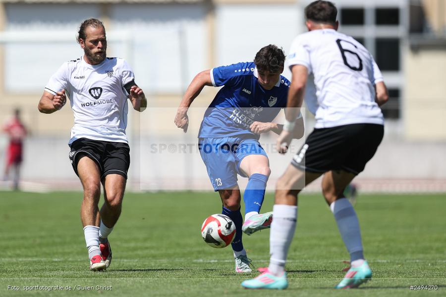 sport, action, Toto-Pokal Runde 1, Sportgelände, Fussball, FCS, FC06, Bad Kissingen, BFV, 19.07.2025, 1. FC Schweinfurt 1905, 1. FC 06 Bad Kissingen - Bild-ID: 2494270