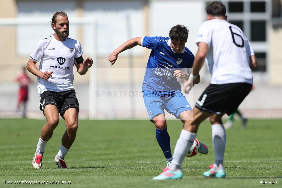 sport, action, Toto-Pokal Runde 1, Sportgelände, Fussball, FCS, FC06, Bad Kissingen, BFV, 19.07.2025, 1. FC Schweinfurt 1905, 1. FC 06 Bad Kissingen - Bild-ID: 2494271
