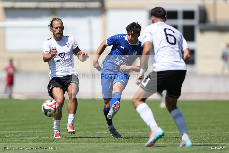 sport, action, Toto-Pokal Runde 1, Sportgelände, Fussball, FCS, FC06, Bad Kissingen, BFV, 19.07.2025, 1. FC Schweinfurt 1905, 1. FC 06 Bad Kissingen - Bild-ID: 2494272