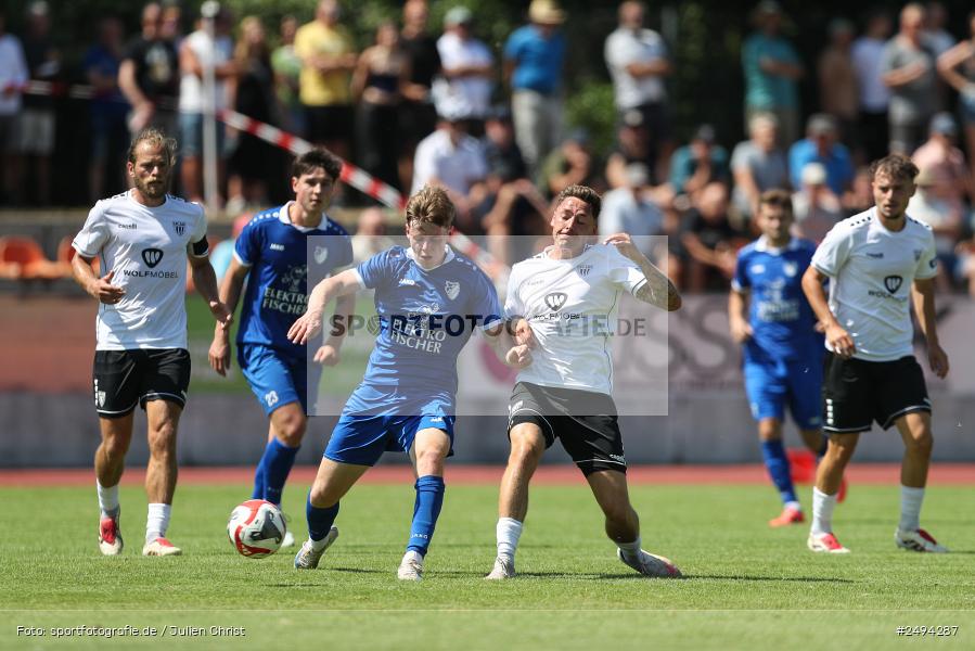 sport, action, Toto-Pokal Runde 1, Sportgelände, Fussball, FCS, FC06, Bad Kissingen, BFV, 19.07.2025, 1. FC Schweinfurt 1905, 1. FC 06 Bad Kissingen - Bild-ID: 2494287
