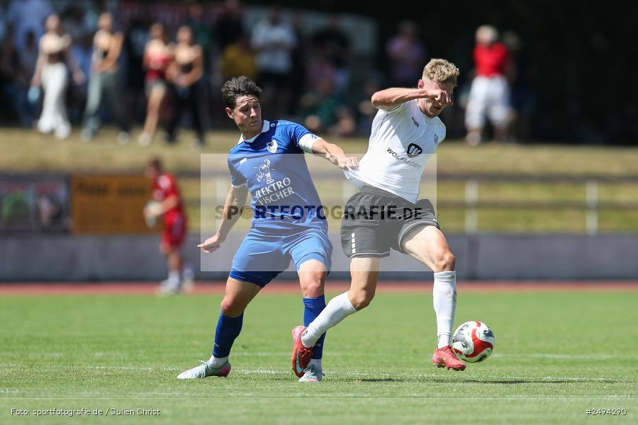 sport, action, Toto-Pokal Runde 1, Sportgelände, Fussball, FCS, FC06, Bad Kissingen, BFV, 19.07.2025, 1. FC Schweinfurt 1905, 1. FC 06 Bad Kissingen - Bild-ID: 2494290