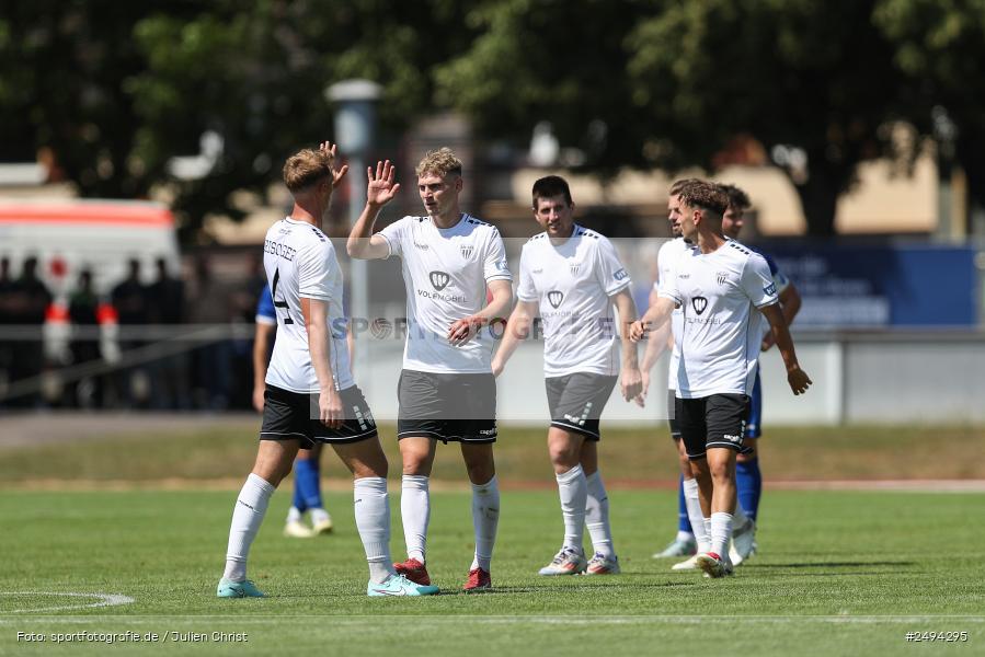 sport, action, Toto-Pokal Runde 1, Sportgelände, Fussball, FCS, FC06, Bad Kissingen, BFV, 19.07.2025, 1. FC Schweinfurt 1905, 1. FC 06 Bad Kissingen - Bild-ID: 2494295