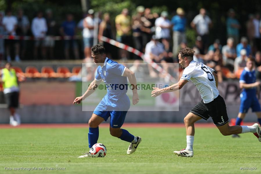 sport, action, Toto-Pokal Runde 1, Sportgelände, Fussball, FCS, FC06, Bad Kissingen, BFV, 19.07.2025, 1. FC Schweinfurt 1905, 1. FC 06 Bad Kissingen - Bild-ID: 2494299