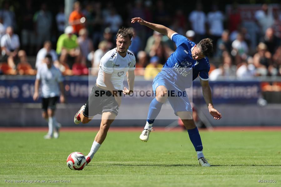 sport, action, Toto-Pokal Runde 1, Sportgelände, Fussball, FCS, FC06, Bad Kissingen, BFV, 19.07.2025, 1. FC Schweinfurt 1905, 1. FC 06 Bad Kissingen - Bild-ID: 2494306